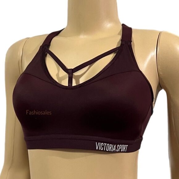 Victorias Secret Incredible Lightweight Max Maximum Support sport bra wine - Picture 3 of 4
